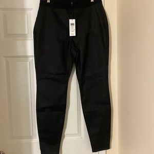 NWT Eileen Fisher organic cotton leggings L black